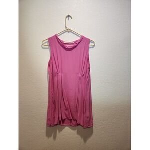 Schumacher 100% Silk Pink‎ Sleeveless Tunic Blouse Women's Size 2